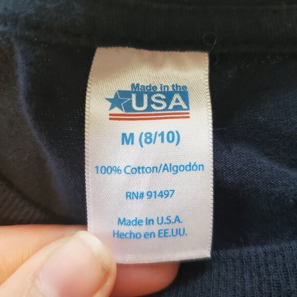 Made in the USA medium 8/10 youth tee - Picture 4 of 5